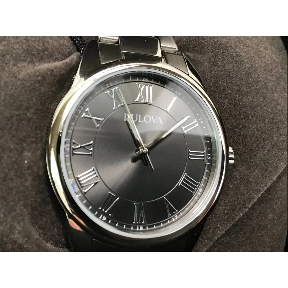 Bulova 96L272 Women's Classic Silver Bracelet Watch 32MM NIB
